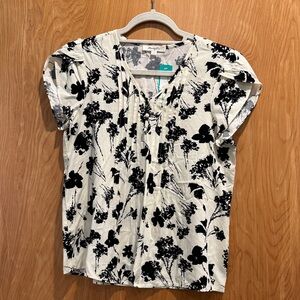 Elegant Black Floral Women's Blouse